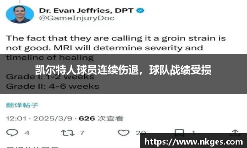 凯尔特人球员连续伤退，球队战绩受损